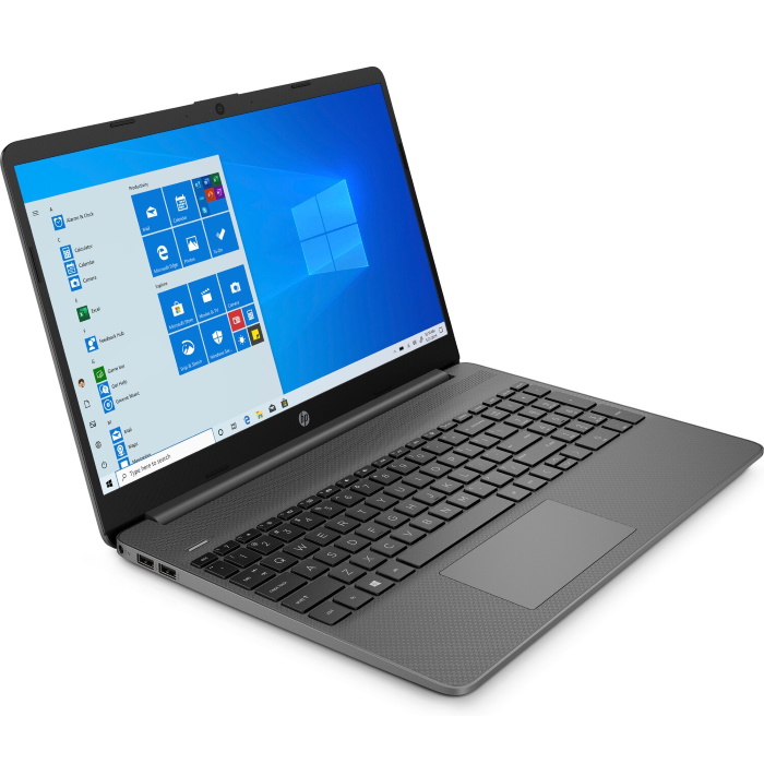 Ноутбук HP 15s-fq1081ur Core i3 1005G1/8Gb/SSD256Gb/Intel UHD Graphics/15.6"/IPS/FHD (1920x1080)/Free DOS 3.0/grey/WiFi/BT/Cam 22Q46EA 22Q46EA