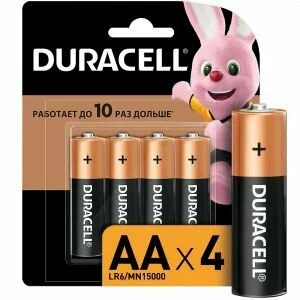 Батарея Duracell LR6-4BL BASIC CN (48/192/18816) (4 шт в уп-ке) B0026815 B0026815