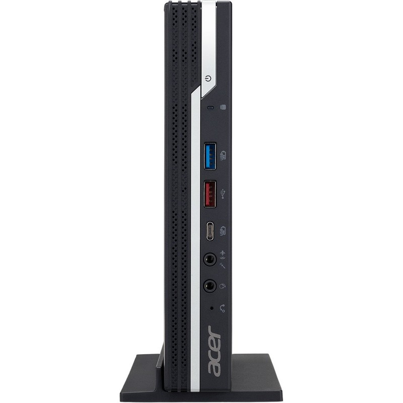 Неттоп Acer Veriton N4670G P G6400 (4)/8Gb/SSD256Gb/UHDG 610/Windows 10 Professional/GbitEth/WiFi/BT/90W/клавиатура/мышь/черный DT.VTZER.037 DT.VTZER.037