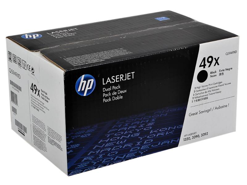 Тонер Картридж HP для LJ 1320 12000стр., черный (Q5949XD) Q5949XD #1