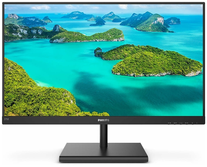 Монитор Philips 27" Black (IPS, 2560x1440, 75Hz, 4 ms, 178°/178°, 250 cd/m, +HDMI, +DisplayPort,AMD FreeSync™) 275E1S/00 275E1S (00/01)