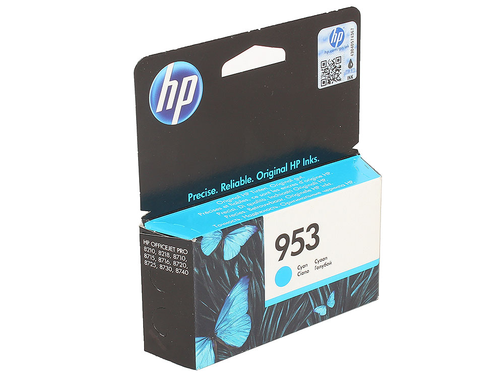 Картридж Hewlett-Packard 953 Cyan Ink голубой (F6U12AE) F6U12AE