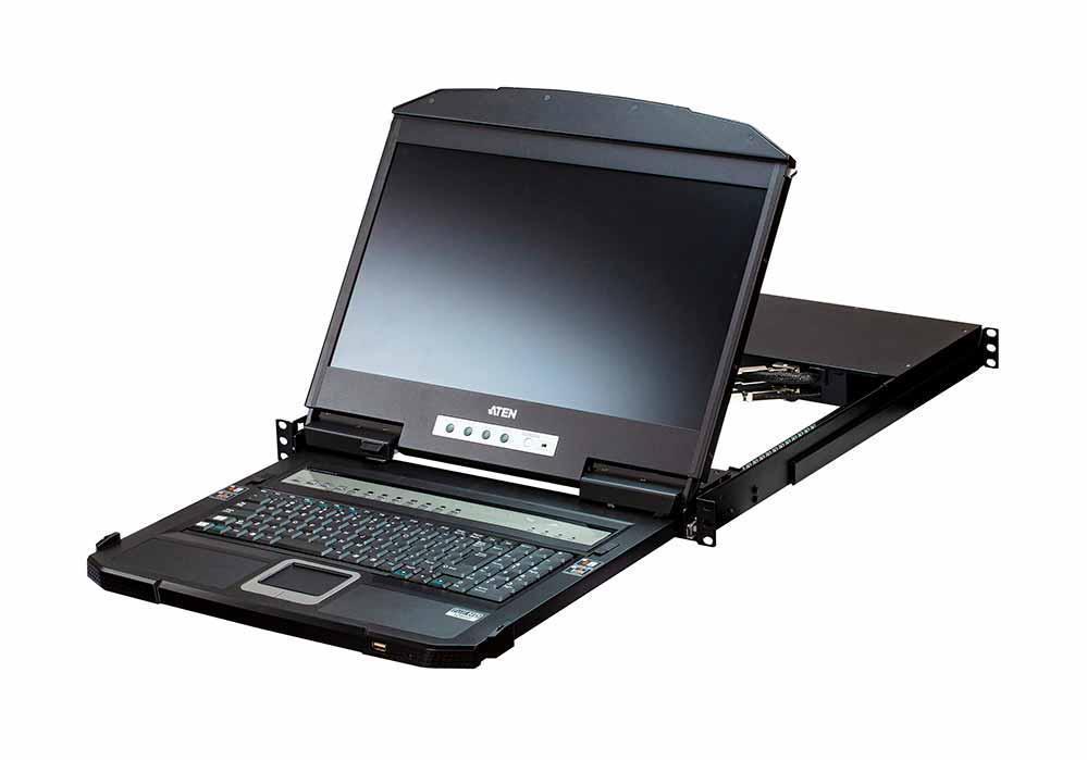 Консоль ATEN 18.5" 4-Port USB HDMI Multi-View Dual Rail WideScreen LCD KVM Switch CL3884NW-ATA-RG CL3884NW-ATA-RG