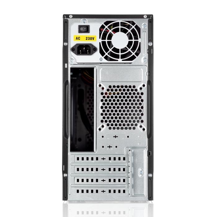 Корпус Foxline mATX, 1x5.25EXT, 1x3.5EXT, 2x3.5INT, 2xUSB2.0, HDA, w/o FAN, w/450W ATX PSU, w/1.2m FL-702-FZ450 FL-702-FZ450
