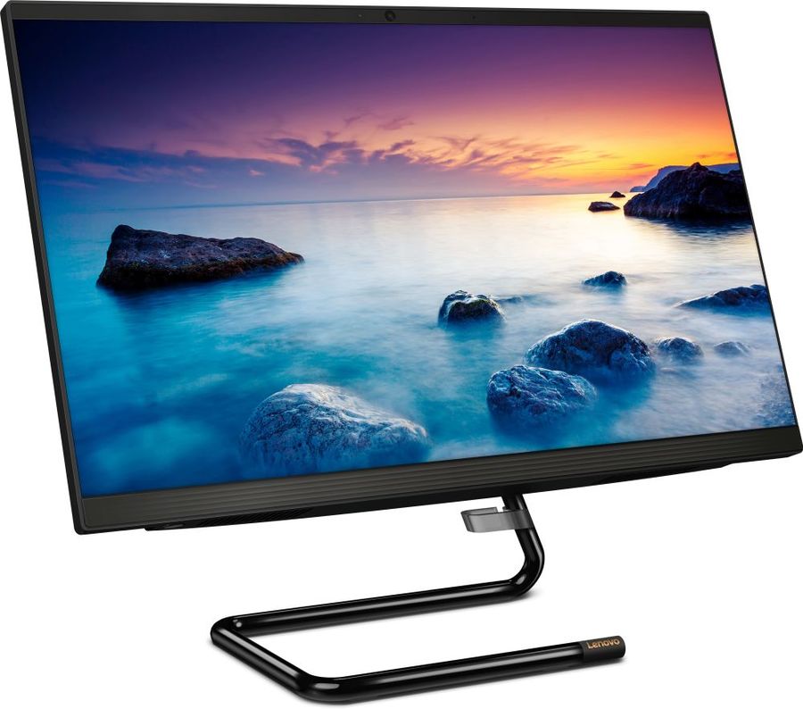 Моноблок Lenovo IdeaCentre A340-24IGM 23.8" Full HD Cel J4025 (2) 4Gb SSD256Gb UHDG 600 DVDRW CR Windows 11 GbitEth WiFi BT 65W клавиатура мышь Cam черный 1920x1080 F0E7006BRK F0E7006BRK