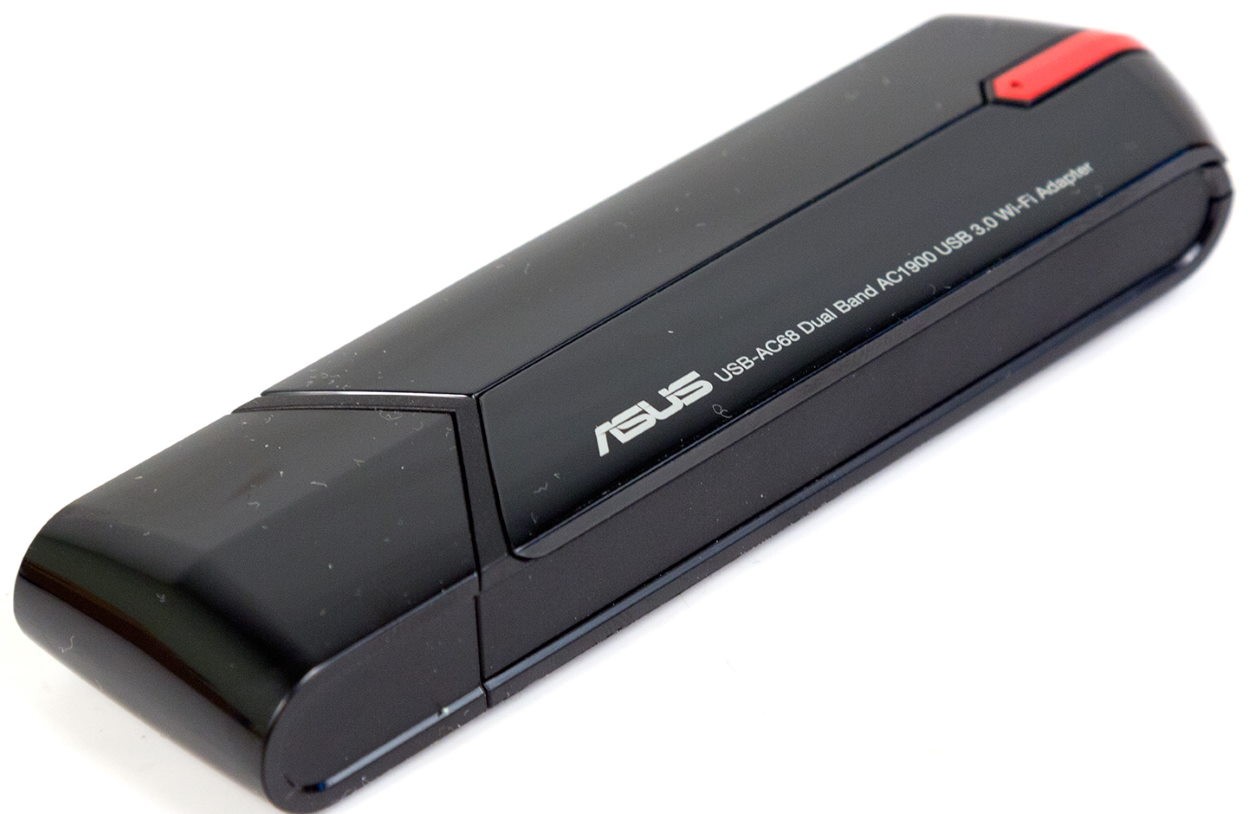 Адаптер Asus USB-AC68 // WI-FI 802.11ac, 600 + 1300 Mbps USB 3.0 Adapter + внешняя антенна ; 90IG0230-BM0N00 USB-AC68 USB-AC68