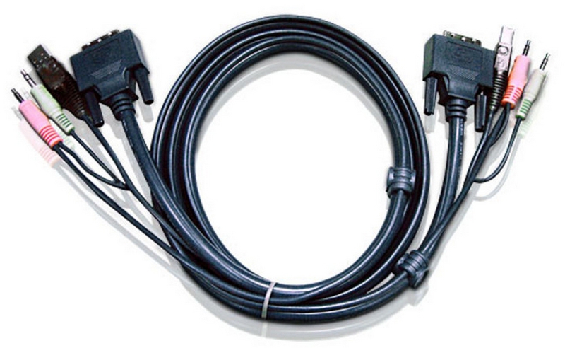 Кабель ATEN DVI-I/USBA/SP.MC-DVI/USB B 2L-7D03UI 2L-7D03UI