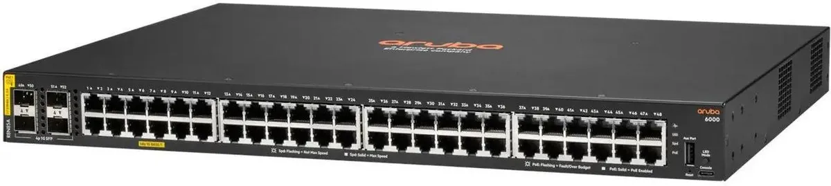 Коммутатор Aruba 6000 48G CL4 4SFP Swch  repl. for J9772A#ABB R8N85A R8N85A