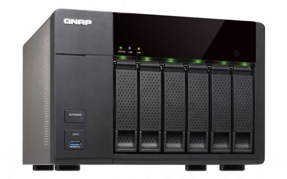 Сетевой RAID-накопитель QNAP 6 отсеков для HDD, HDMI-порт. Intel Celeron J1800 2,41 ГГц , 1ГБ. TS-651 TS-651