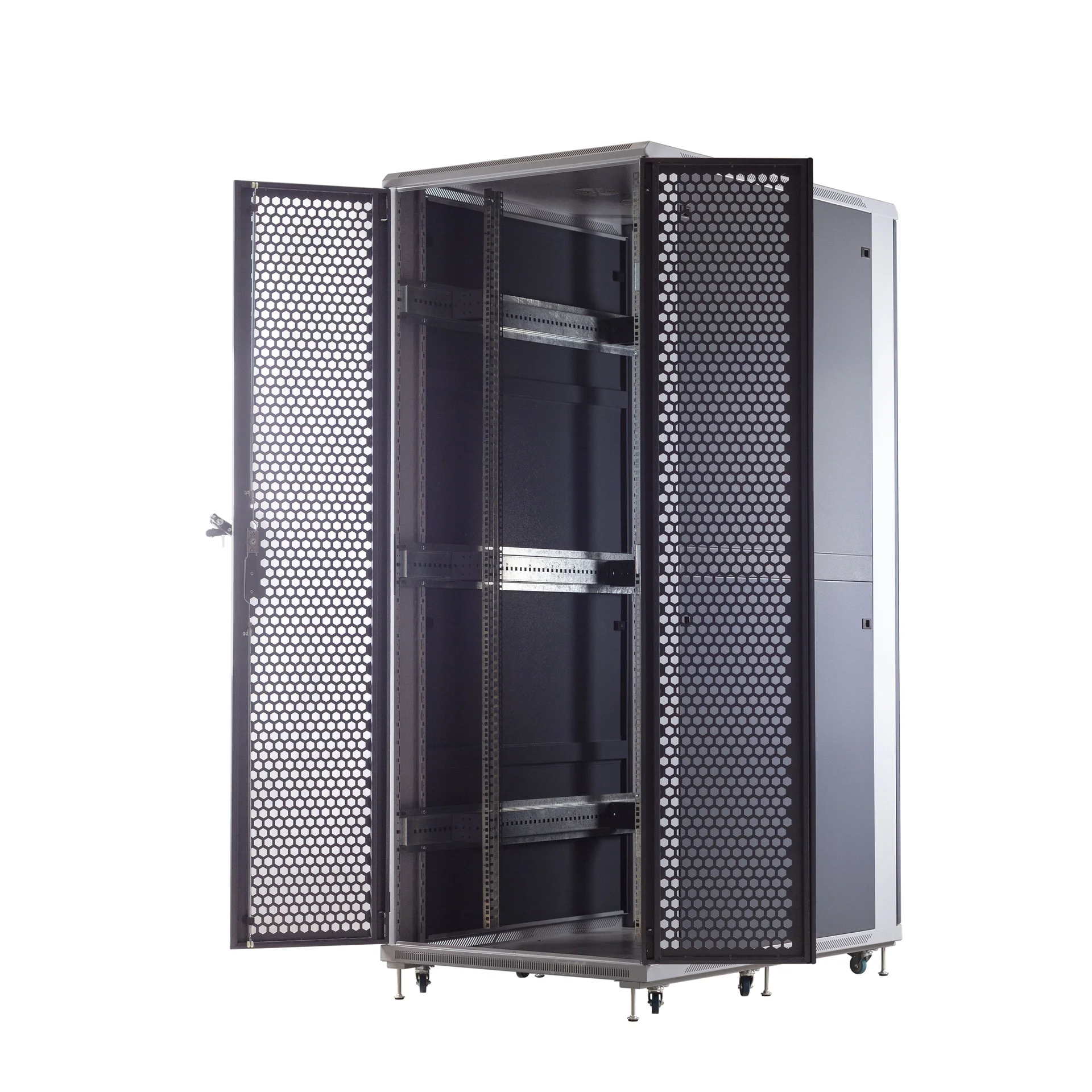Шкаф C3 Solutions  телекоммуникационный 42U 800*1200, черный, дверь перф. C3.RF4209 C3.RF4209 #7