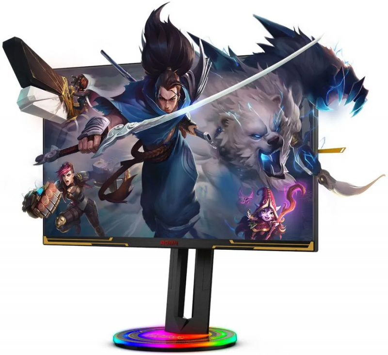 Монитор AOC 27" Agon черный IPS LED 1ms 16:9 HDMI M/M матовая HAS Pivot 400cd 178гр/178гр 2560x1440 DisplayPort Ultra HD 2K (1440p) USB 7.84кг AG275QXL AG275QXL