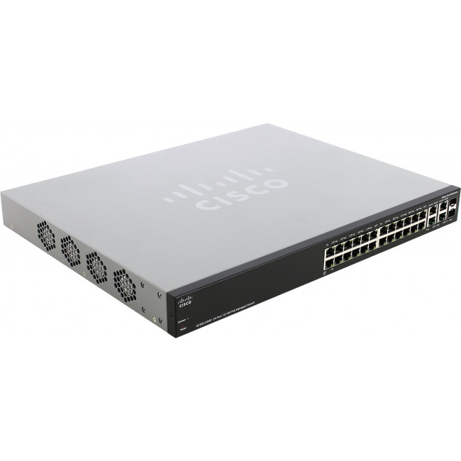 Коммутатор Cisco SF300-24MP-K9-EU (24 порта Ethernet 10/100 Мбит/сек, 128 Мб) (SF300-24MP-K9-EU) SF300-24MP-K9-EU