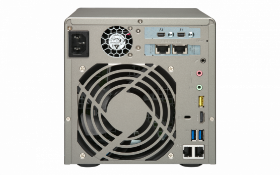 Сетевой RAID-накопитель QNAP 8x2,5", HDMI, 2x10 GbE BASE-T, 2 порта Thunderbolt 2, 2 порта USB 3.1. Intel Core i5-6442EQ 1,9 ГГц, 8 ГБ TVS-882ST2-i5-8G TVS-882ST2-i5-8G