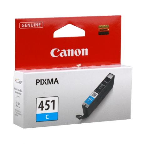 Картридж струйный Canon CLI-451 голубой C для PIXMA iP7240/MG6340/5440/6440 (345 стр.) 6524B001 6524B001