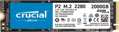 Твердотельный накопитель Crucial PCI-E x4 2Tb CT2000P2SSD8 P2 M.2 2280 CT2000P2SSD8 CT2000P2SSD8