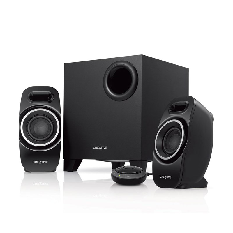Колонки Creative T3250W 2.1 черный 9Вт 51MF0450AA000 51MF0450AA000