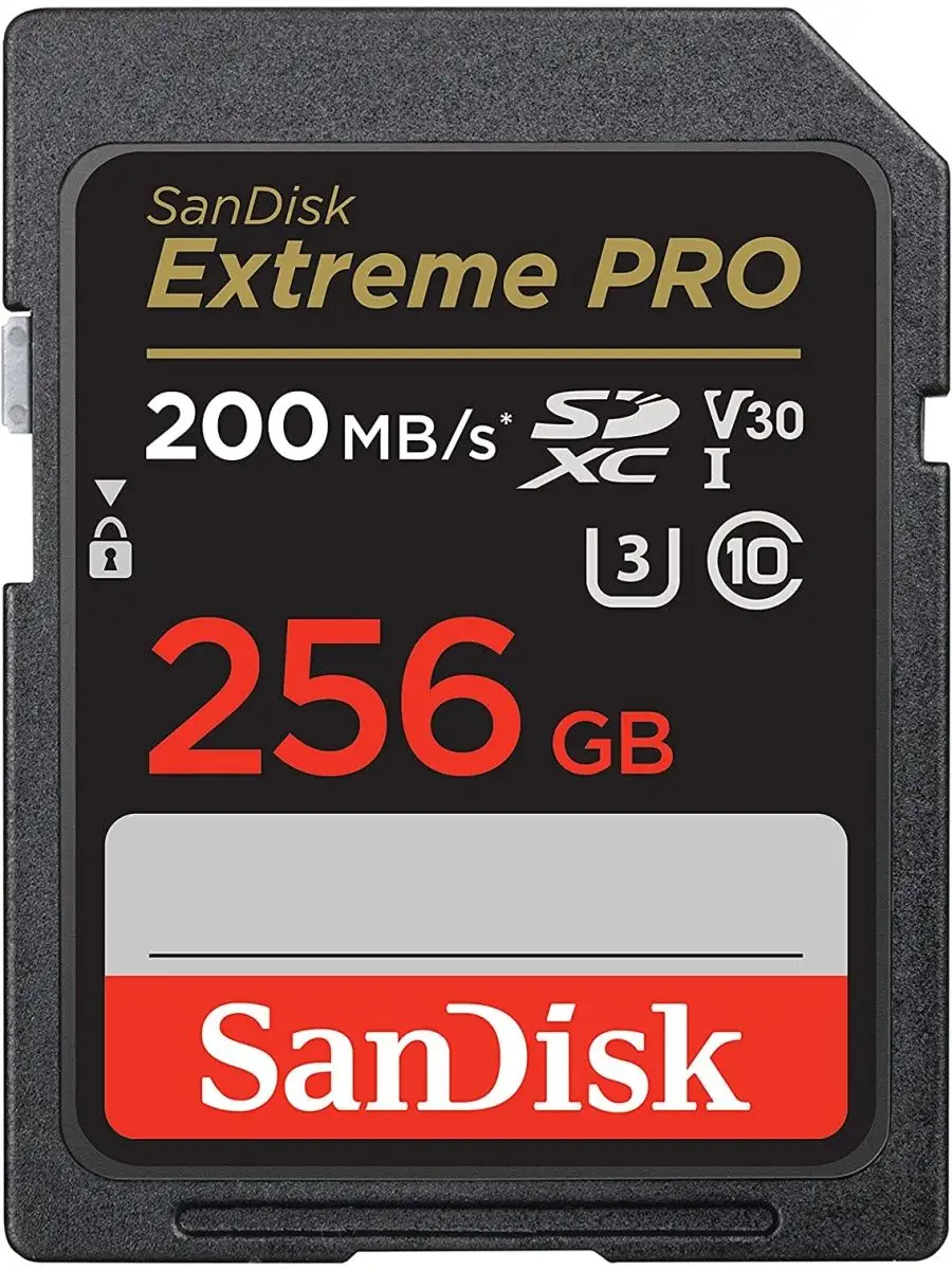 Карта памяти SanDisk SDSDXXD-256G-GN4IN 256GB,SDXC,Class 10,V30,UHS-I,U3,Extreme Pro,200MB/s SDSDXXD-256G-GN4IN SDSDXXD-256G-GN4IN #1