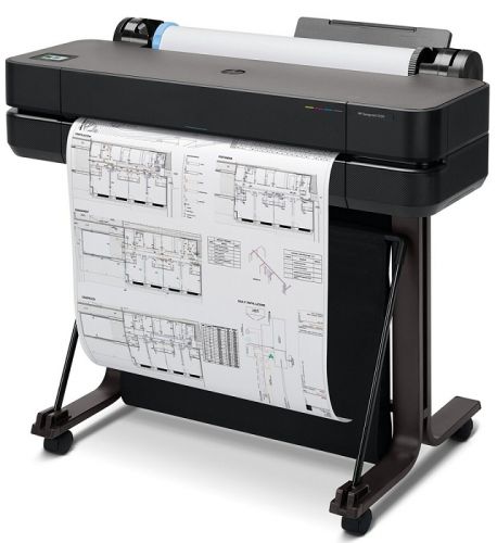 Плоттер HP DesignJet T630 24" 4color, 2400x1200dpi, 1Gb, 30spp (A1), USB/GBE/Wi-Fi, stand, mediabin, rollfeed, sheetfeed, tray 50 (A3/A4), autocutter, GL/2, 1y warr 5HB09A 5HB09A #2