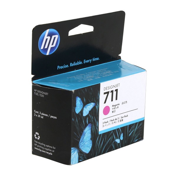 Картридж HP CZ135A  №711 Тройная упаковка,  для принтеров HP Designjet T120.T520,пурпурный, 3*29м CZ135A