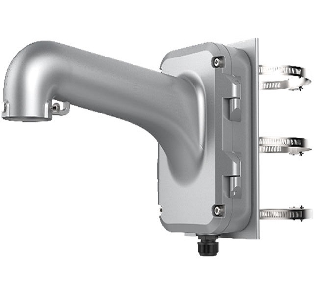 Крепление Hikvision DS-1604ZJ-Pole-P на столб,серое,для скоростных поворотных купольных камер DS-2DF82xx,алюминий DS-1604ZJ-Pole-P DS-1604ZJ-Pole-P