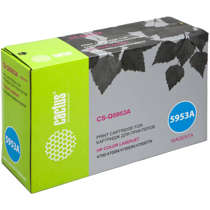 Тонер-картридж Cactus CS-Q5953AR пурпурный для HP CLJ 4700 (10000стр.) CS-Q5953AR CS-Q5953AR