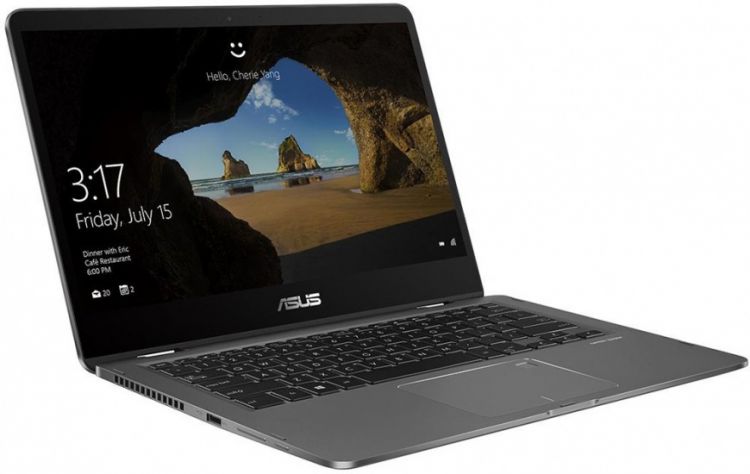 Нотубук ASUS 14" Flip Touch UX461UA-E1012T (1920x1080 (матовый))/Intel Core i5 8250U(1.6Ghz)/8192Mb/256SSDGb/noDVD/Int:Intel HD Graphics 620/Cam/BT/WiFi/48WHr/war 2y/1.4kg/Grey/W10 (90NB0GG1-M01970) 90NB0GG1-M01970