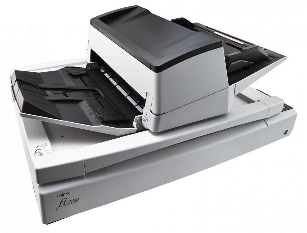 Сканер Fujitsu fi-7700 двухсторонний, 100 стр./мин (при 200 dpi), ADF 300 + планшет, USB 3.0, A3, нагрузка 30 000 стр/день PA03740-B001 PA03740-B001