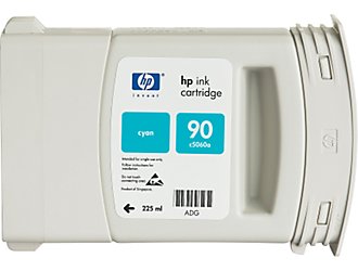 Картридж струйный HP №90 голубой для HP DJ 4000/4500 (400мл) C5061A C5061A