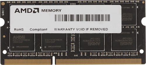 Модуль памяти AMD 8GB Radeon™ DDR3 1600 SO DIMM R5 Entertainment Series Black Non-ECC, CL11, 1.5V, RTL (180916) R538G1601S2S-U R538G1601S2S-U