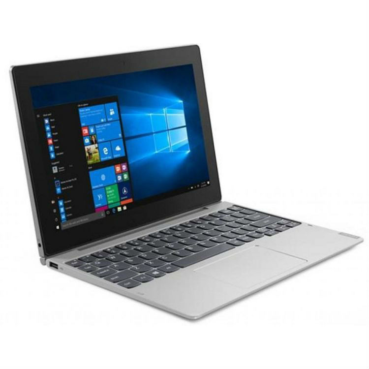 Планшетный компьютер Lenovo IdeaPad D330-10IGM Pentium N5000 (1.1) 4C/RAM4Gb/ROM128Gb 10.1" IPS 1920x1200/3G/4G/Windows 10 Professional/серебристый/5Mpix/2Mpix/BT/GPS/WiFi/Touch/microSD 128Gb/13hr 81MD0000RU 81MD0000RU