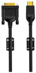 Кабель VCOM HDMI AM/DVI(24+1)M, 3м, CU, 1080P@60Hz, 2F, CG484G-3M CG484GD-3M CG484GD-3M