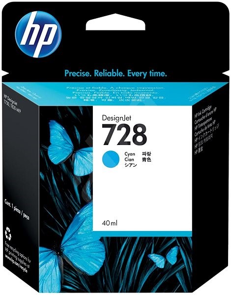 Картридж HP 728 40-ml Cyan для DesignJet T730/T830 F9J63A F9J63A