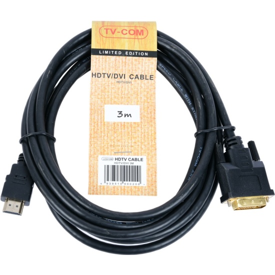 Кабель TV-COM HDMI to DVI-D (19M -25M) 3м LCG135E-3M LCG135E-3M