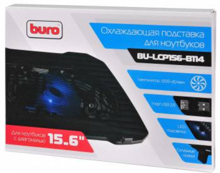 Подставка Buro для ноутбука 15.6" 357x265x33мм 1xUSB 1x 140ммFAN 345г металлическая сетка/пластик черный BU-LCP156-B114 BU-LCP156-B114 #2