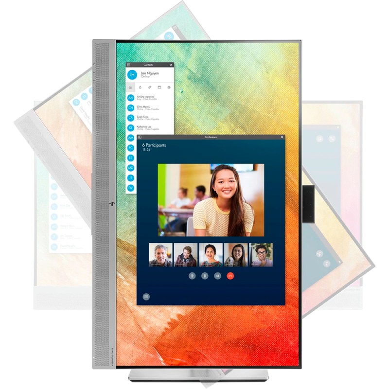 Монитор HP 27'' EliteDisplay E273m (1920 x 1080), IPS, 178/178, 5мс, 250nit, DP/HDMI/VGA, 3USB, Audio, cam/mic, LTSP, 1y 1FH51AA#ABU 1FH51AA#ABU