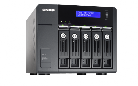 Модуль расширения QNAP USB 3.0, 5 отсеков для HDD, настольный, для TVS-x82, TVS-x71, TVS-x63, TS-x53 Pro, TS-x53A и тд UX-500P UX-500P