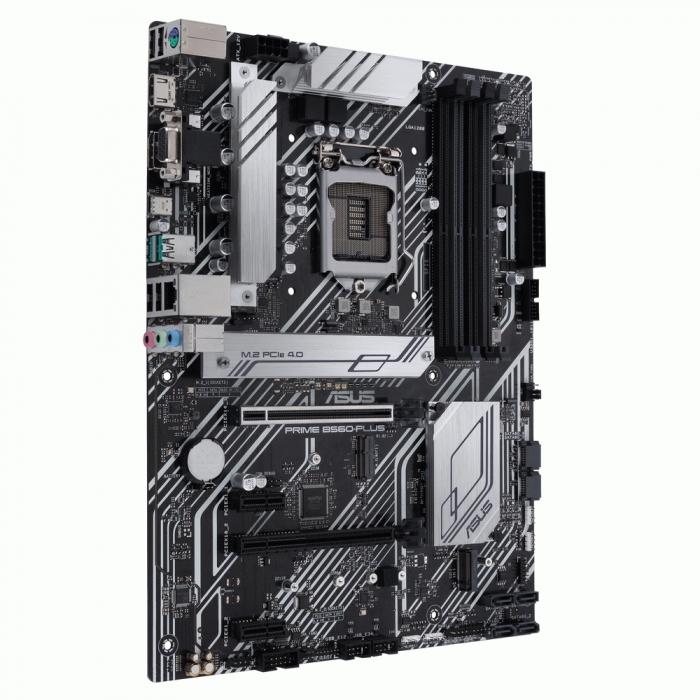 Материнская плата ASUS PRIME B560-PLUS, LGA1200, B560, 4*DDR4, DP, DVI,HDMI, CrossFireX, SATA3,RAID, Audio, Gb LAN, USB 3.2*6, USB 2.0*6, COM*1 , ATX PRIME B560-PLUS PRIME B560-PLUS