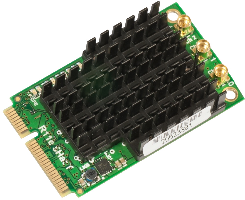 Модуль Mikrotik 802.11a/c High Power Triple-Chain miniPCI-e card with MMCX connectors R11e-5HacT R11e-5HacT