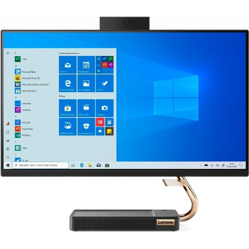 Моноблок Lenovo IdeaCentre 5 24IMB05 23.8" Full HD i3 10100T (3)/8Gb/1Tb 5.4k/SSD256Gb/UHDG 630/CR/Windows 10/GbitEth/WiFi/BT/120W/клавиатура/мышь/Cam/черный 1920x1080 F0FB003BRK F0FB003BRK