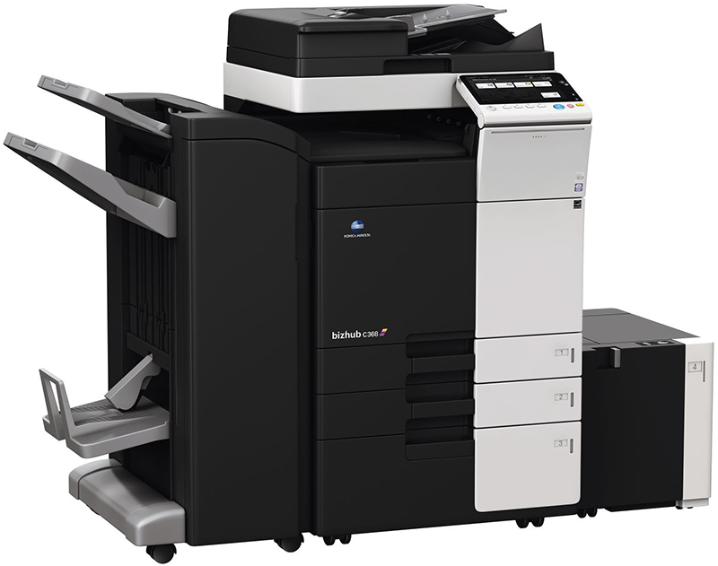 МФУ Konica Minolta bizhub C368 цветное, А3, до 125000стр./мес, дуплекс, 2 лотка 500 листов, 36 стр./мин. ж/д 250ГБ, сеть A7PU027 A7PU027