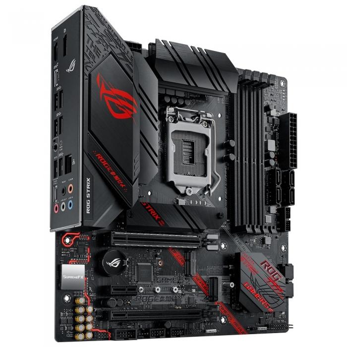 Материнская плата ASUS ROG STRIX B460-G GAMING, LGA1200, B460, 4*DDR4, HDMI,DP, CrossFireX, SATA3,RAID, Audio, Gb LAN, USB 3.2*9, USB 2.0*5, COM*1 , mATX ROG STRIX B460-G GAMING ROG STRIX B460-G GAMING #4