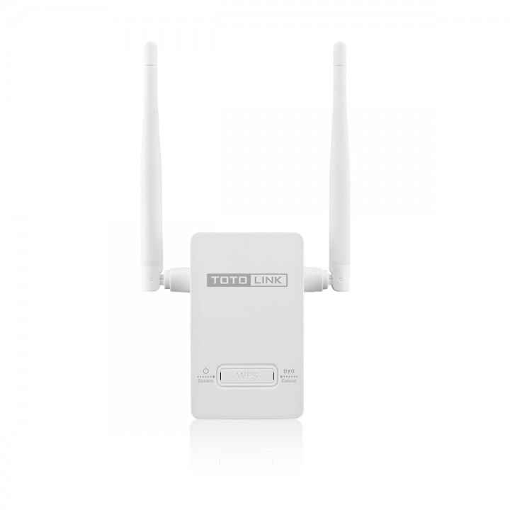 Wi-Fi повторитель сигнала TOTOLINK Передача скорости обмена данными до 300mbps. 1* FE LAN port, 2*4dBi external antennas, 1*WPS button EX200 EX200