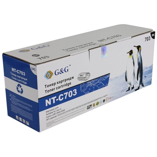 Тонер-картридж G&G для HP LaserJet 1010/1020/3020/3030/, Canon LBP-2900/3000 (2000 стр) NT-C703 NT-C703