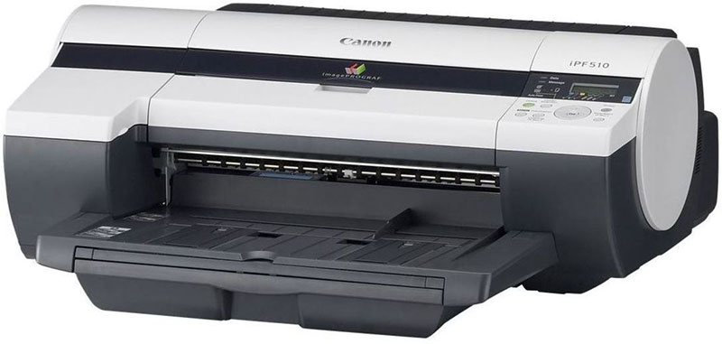 Плоттер Canon iPF510 17"/432mm, 5 colors(макс.объём-130мл), 2400x1200dpi, 192Mb, HP-GL/2, полистовая подача, USB/LAN 2158B003 2158B003