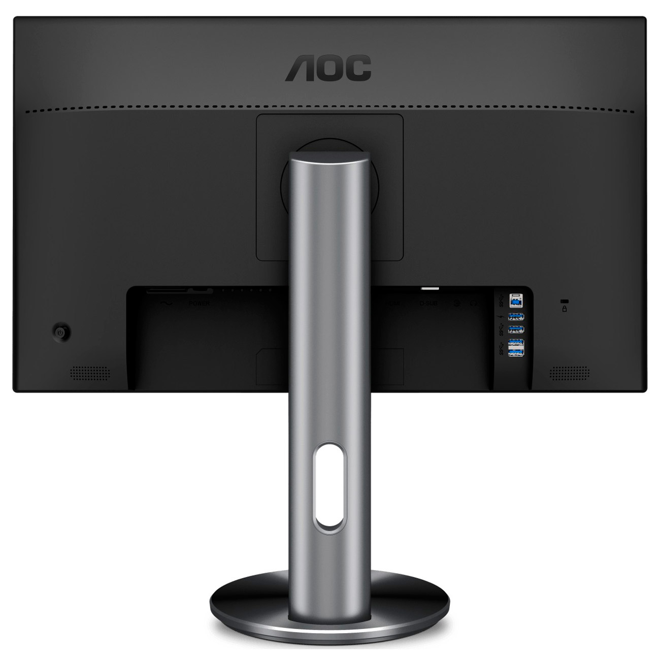 Монитор AOC 27'' [16:9] 2560х1440 IPS, nonGLARE, 350cd/m2, H178°/V178°, 20М:1, 4ms, VGA, HDMI, DP, USB-Hub, Pivot, Tilt, HAS, Speakers, Audio out, 3Y, Black Q2790PQU/BT Q2790PQU/BT