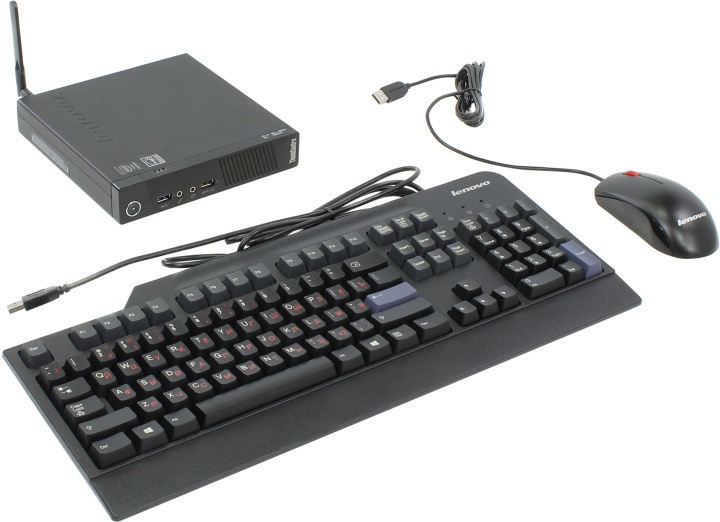 Неттоп Lenovo ThinkCentre M73 i3-4160T,4Gb,500Gb,8Gb SSD,Intel HD,WiFi,DOS,К+М,черный (10AY0060RU) 10AY0060RU #2