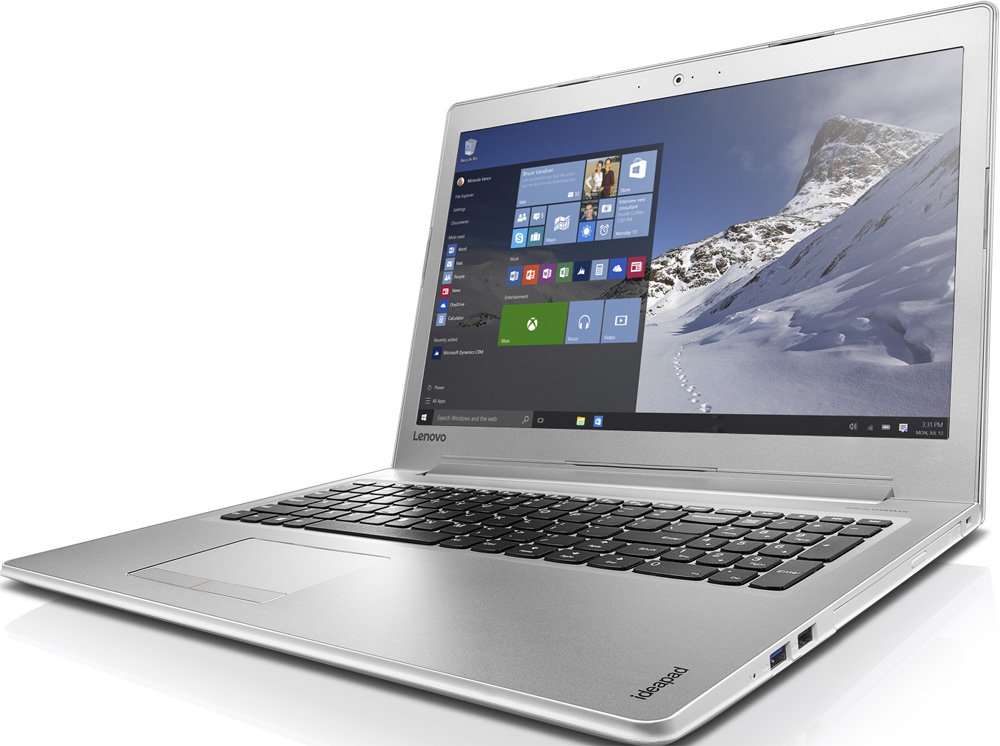 Ноутбук Lenovo IdeaPad 510-15 (80SV0047RK) 510-15IKB, 15.6" FHD IPS , i7-7500U (2.7GHz), 8GB (4+4), 1TB, nVidia GeForce G940MX 4GB, WiFi, BT, WebCam, Win 10, White 80SV0047RK