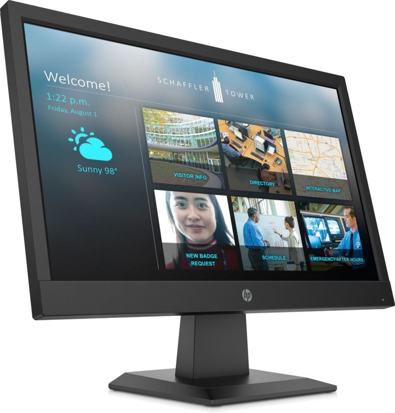 Монитор HP 18,5" P19b G4 Monitor 1366x768 WXGA, TN, 16:9, 200 cd/m2, 600:1, 5ms, 90°/65°, VGA, HDMI, Tilt, Low Blue, Black, NEW (repl. 5YR89AA) 9TY83AA 9TY83AA