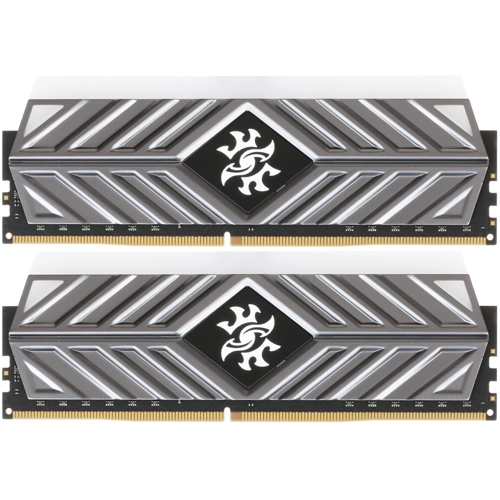 Модуль памяти ADATA 16GB DDR4 3200 DIMM XPG SPECTRIX D41 RGB Grey Gaming Memory Non-ECC, CL16, 1.35V, 1024x8, Kit (2x8GB), RTL (775272) AX4U320038G16A-DT41 AX4U320038G16A-DT41
