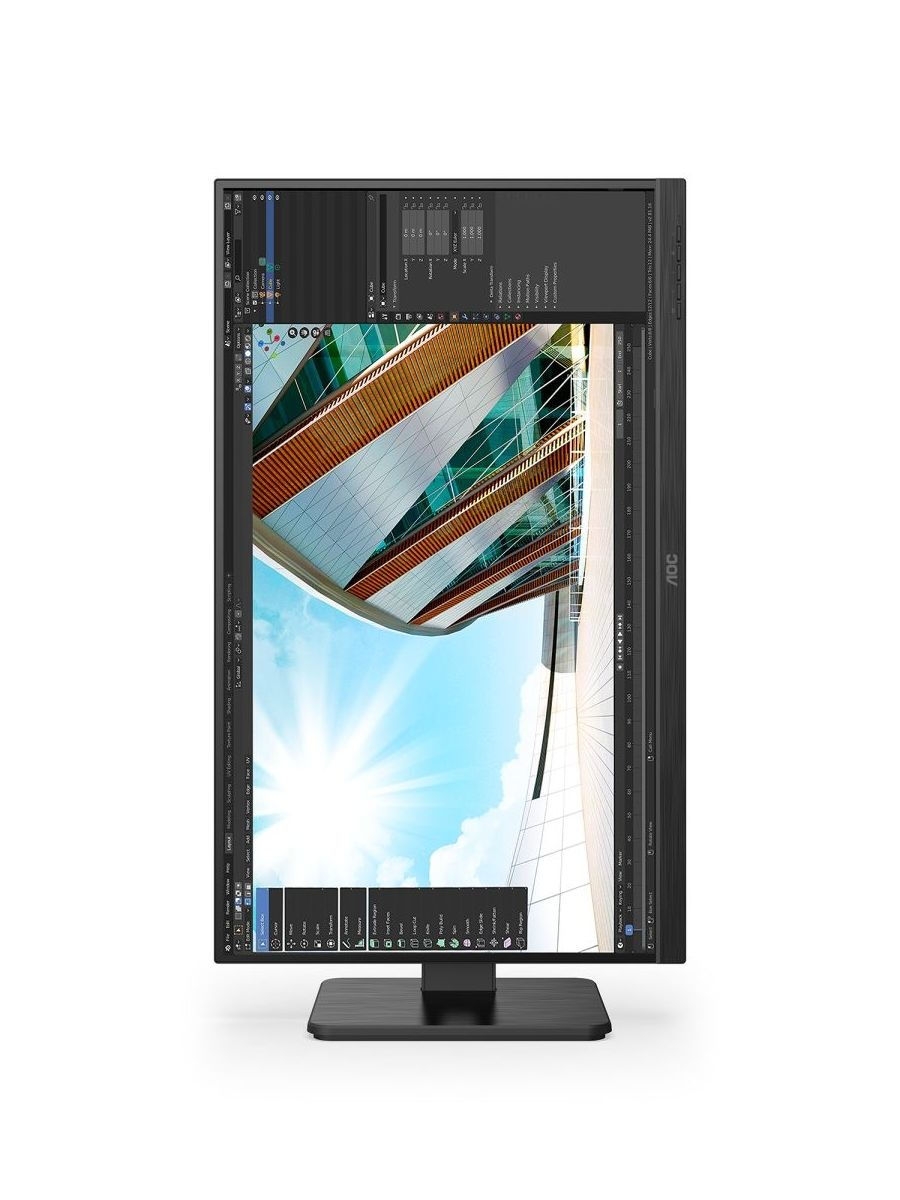 Монитор AOC 27" 3840x2160 60Гц IPS WLED 16:9 4ms HDMI DP 4*USB 3.2 1000:1 50M:1 178/178 350cd HAS Pivot Swivel Tilt Speakers Black U27P2 U27P2 #7